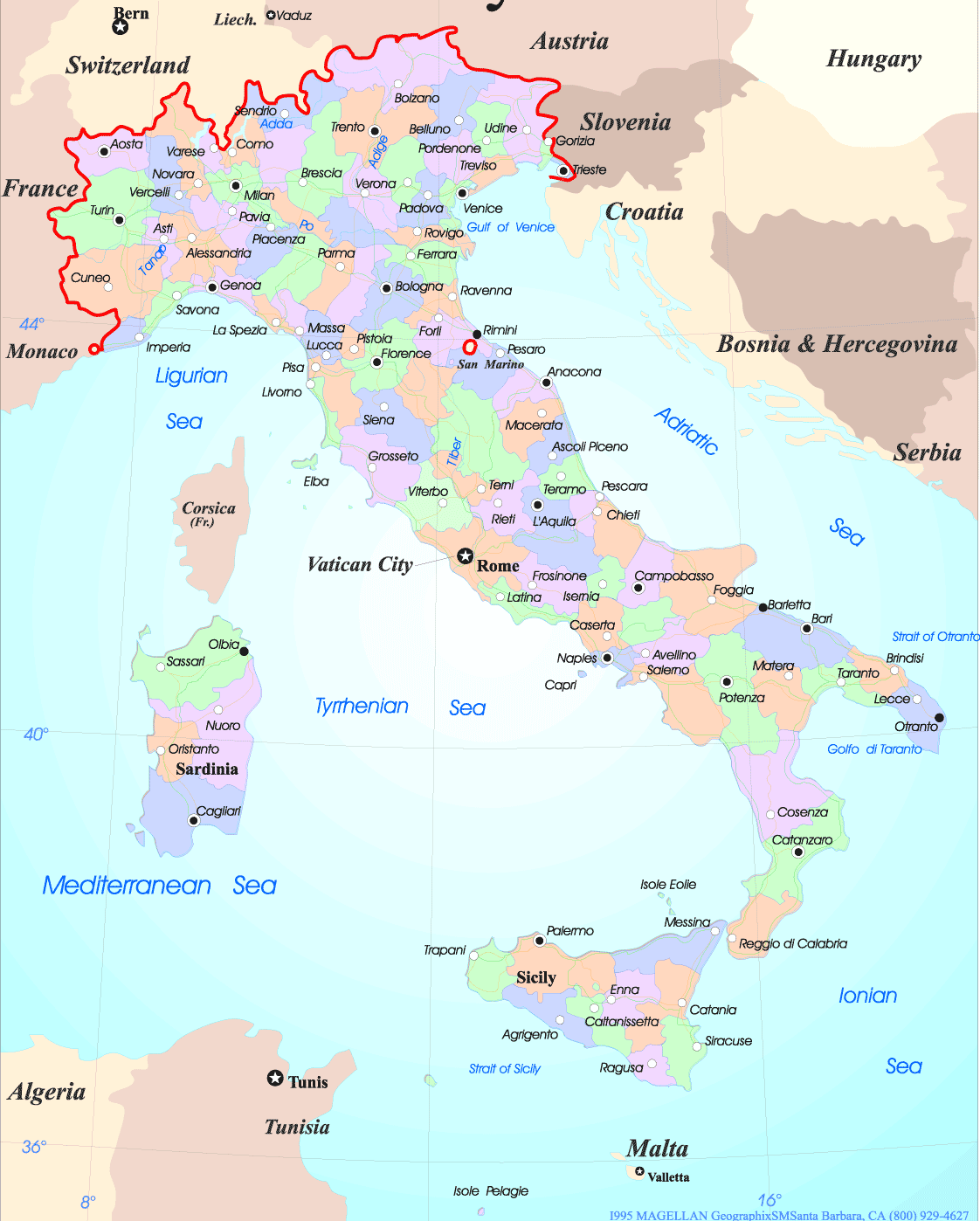 Provincies Italië