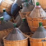 damigiane voor de druivenpluk