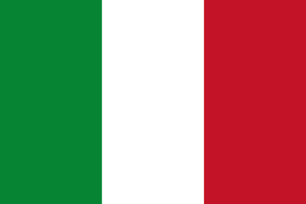 vlag italie in Pantone-kleuren