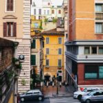 Een Italiaans zebrapad in Rome