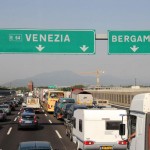 met de auto naar Italië