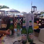 Eind oktober aan het strand bij Cefalù op Sicilië