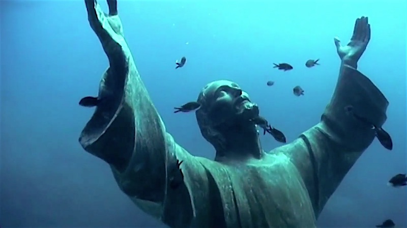 Onderwaterschatten Italië - Cristo degli Abissi