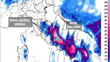 Sneeuw: Italië gaat een lang koud en wit weekend tegemoet