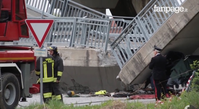 Opnieuw komt in Italië een viaduct naar beneden