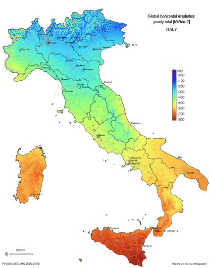 temperatuur italie maart