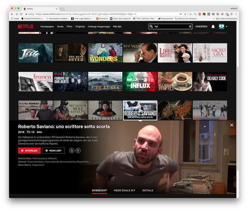 Netflix Italië via VPN