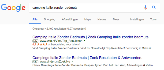 Gezocht: campings in Italië zonder badmuts