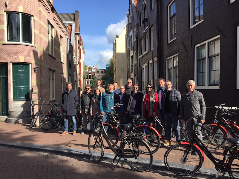 Italianen op de fiets door Nederland