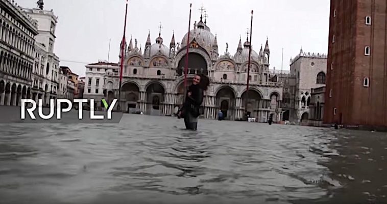 Extreme wateroverlast in Venetië