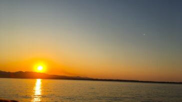 Zonsondergang Ionische Zee