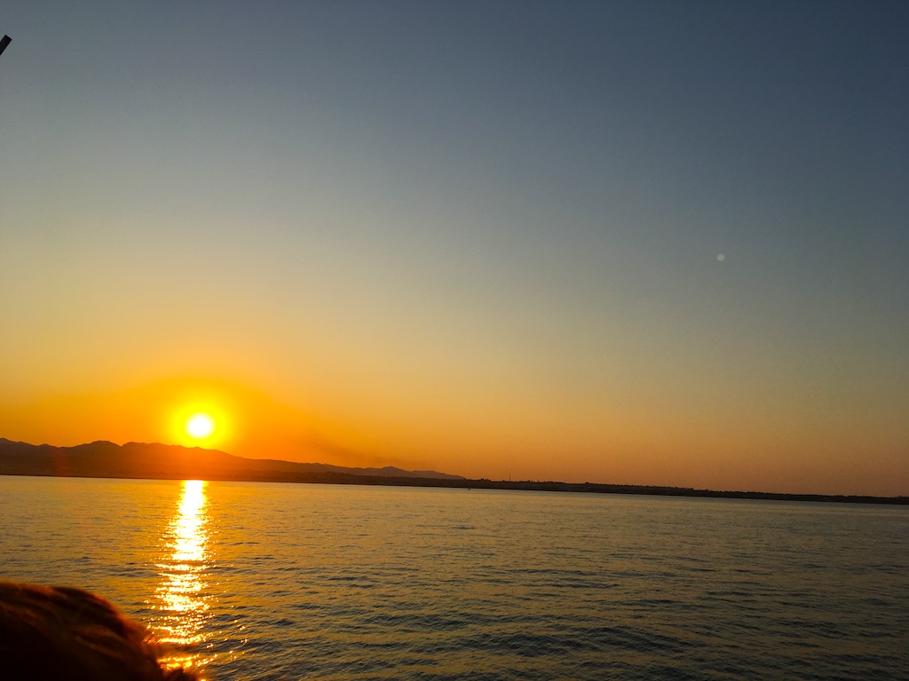 Zonsondergang Ionische Zee