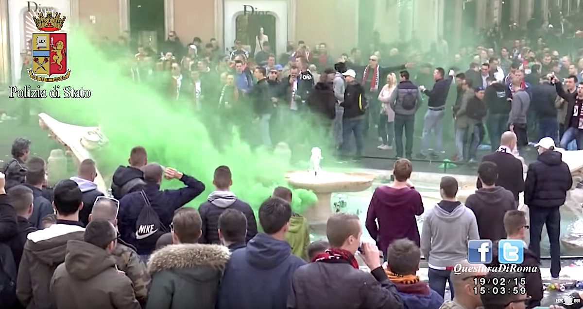 Februari 2015: de Feyenoord-rellen in Rome
