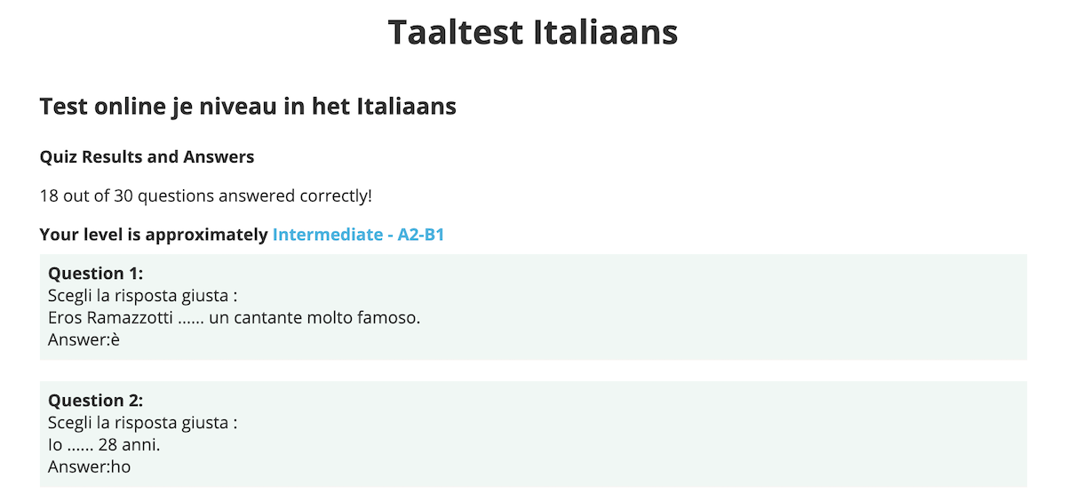 Hoe meet je je kennis van het Italiaans? Dit is Italië