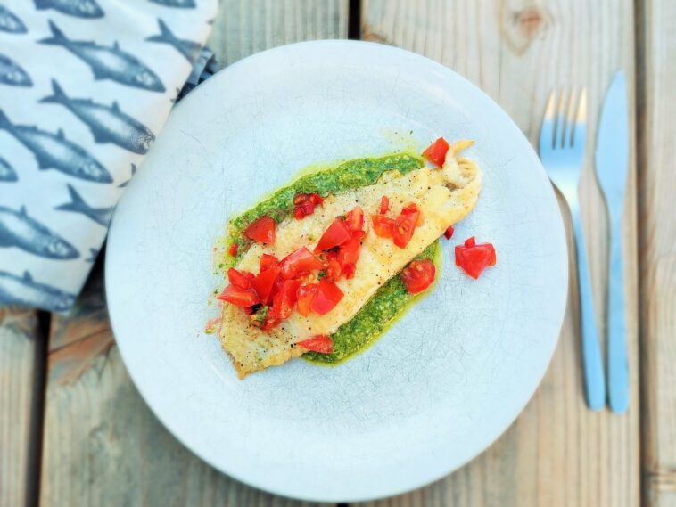 Scholfilet met salsa verde