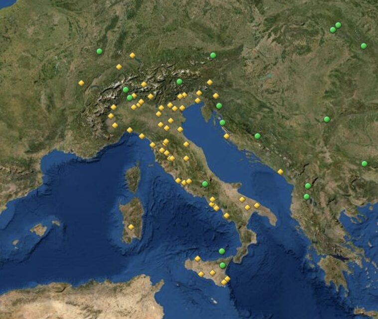 locaties werelderfgoed italie