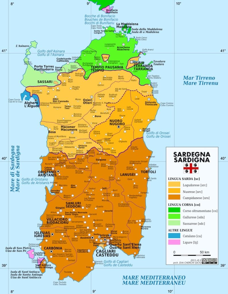 talen Sardinië