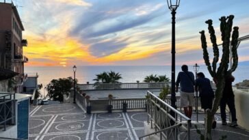 Zonsondergang bij de Calabrese kust - Riviera dei Cedri