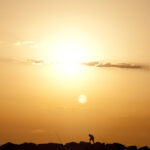 Zonsondergang in de Abruzzen