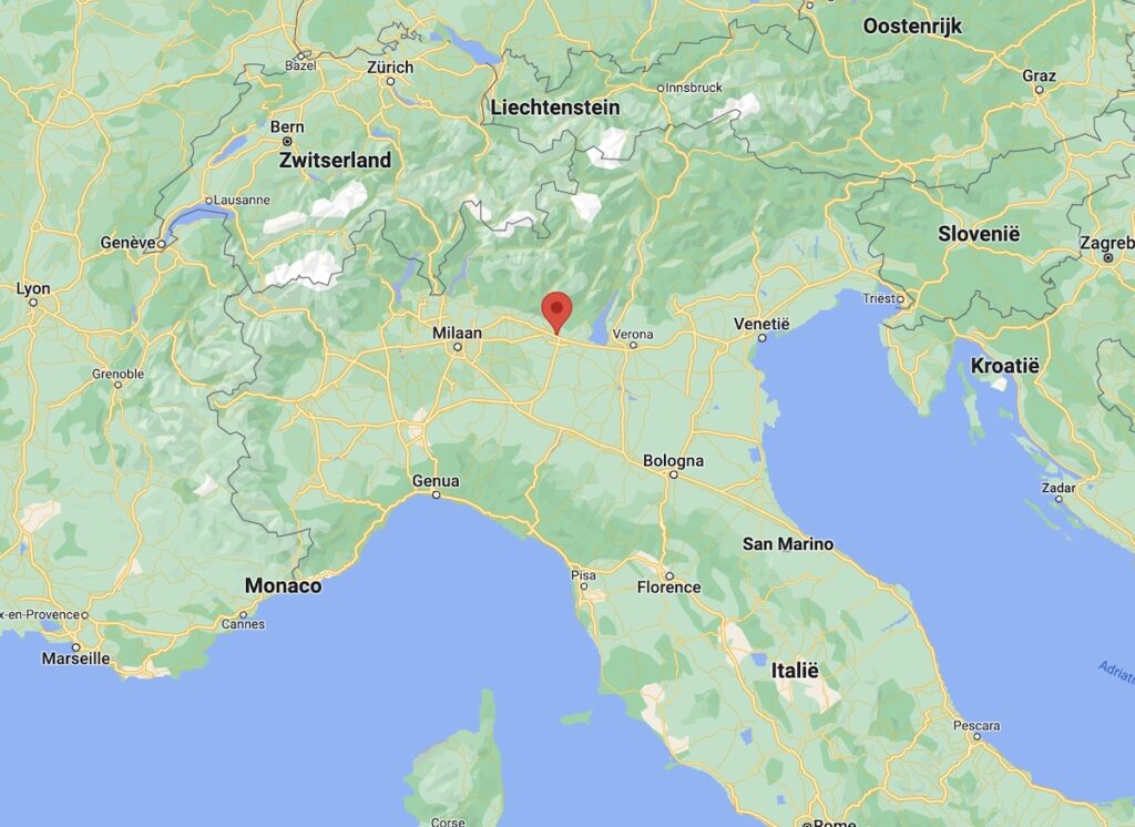 Ligging Brescia Noord-Italië