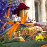 Nederlandse bloemen op het Sint Pietersplein