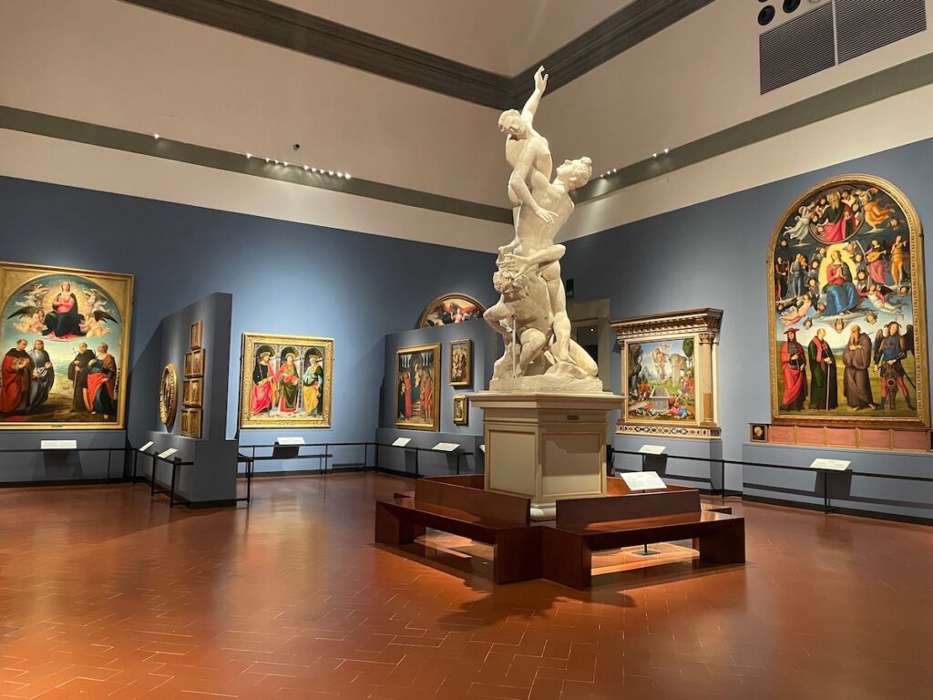 Een van de andere zalen van de Accademia