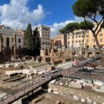 Zicht op de Area Sacra in Rome, die nu geopend is voor het publiek (foto's: Aarte Heering)