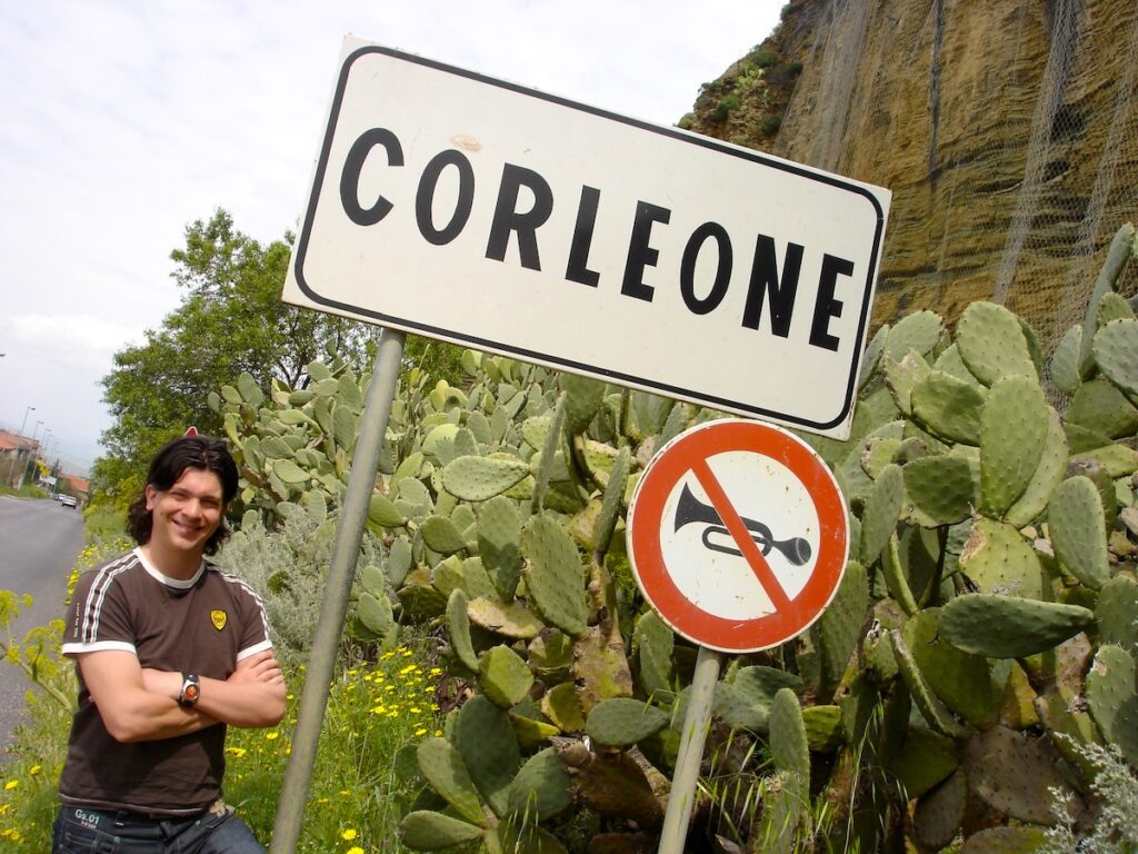 plaatsnaambord van Corleone