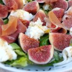 Salade van vijgen, mozzarella en prosciutto