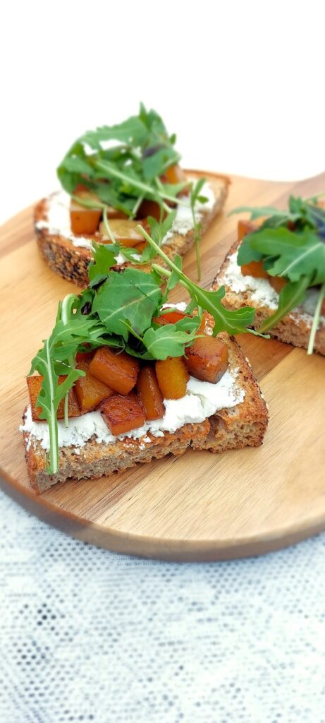Bruschetta met pompoen
