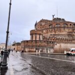De Engelenburcht in Rome in de regen