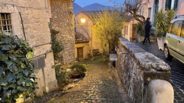 Alatri, stad van de cyclopen, in de avond