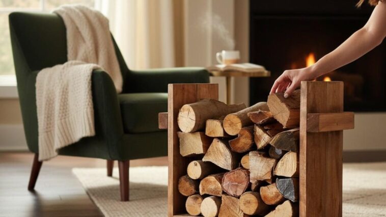 portalegna in legno